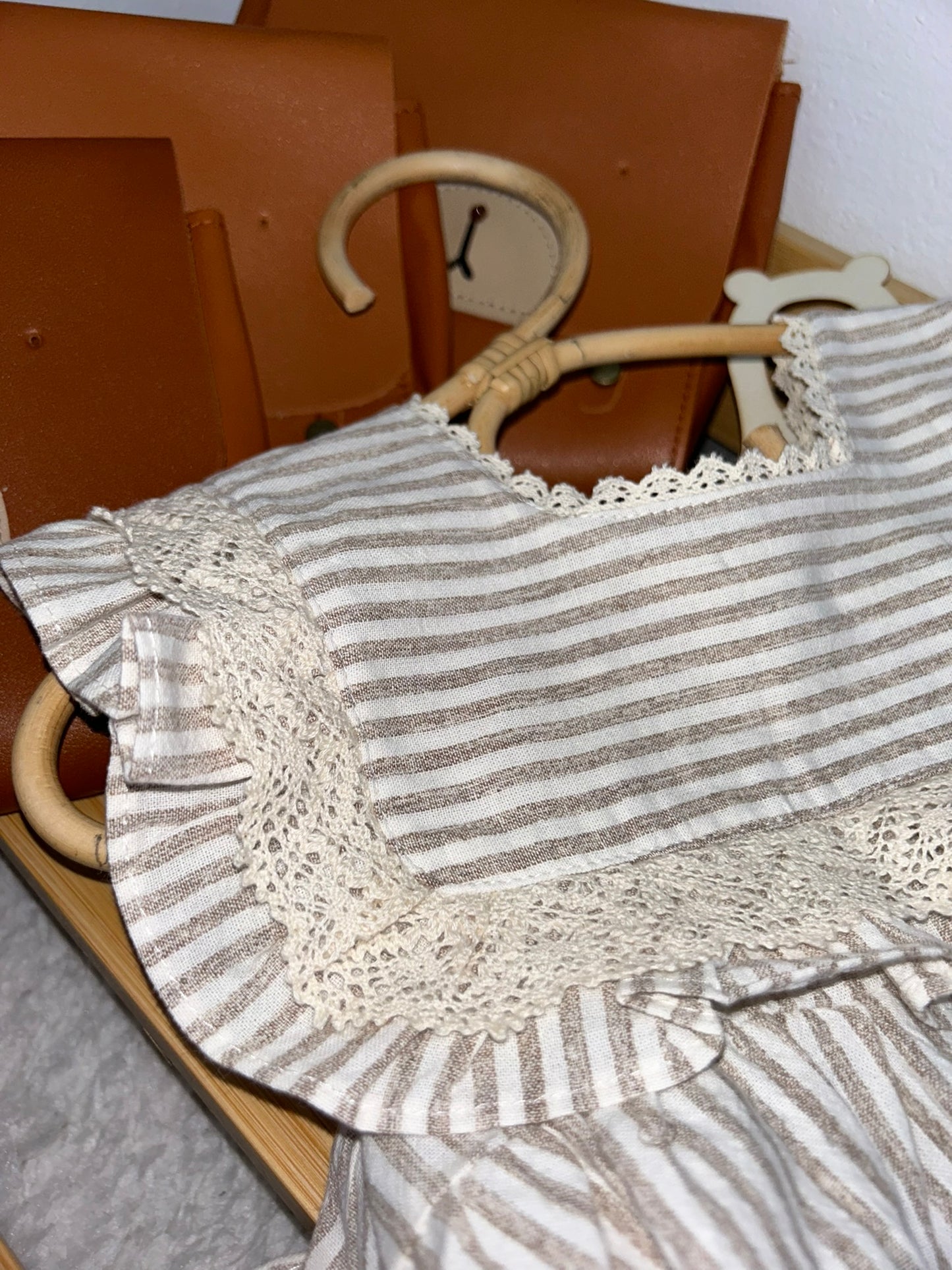 Boho prugasta haljina